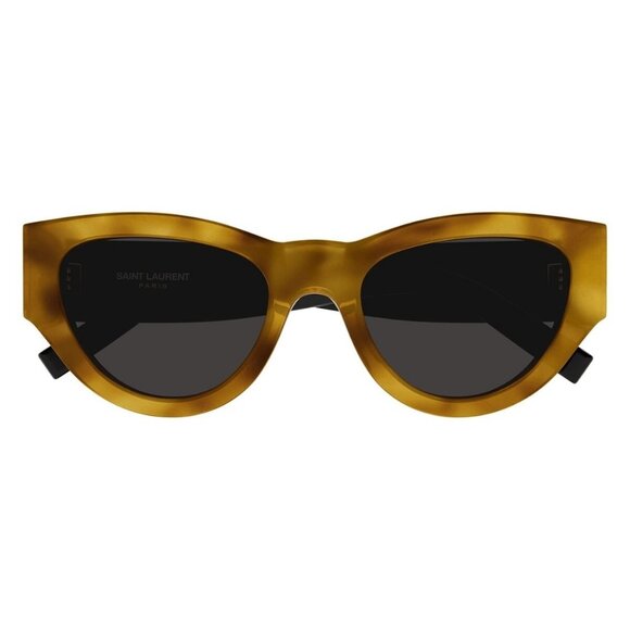 New SAINT LAURENT Havana Cat Eye SL M94 007 Sunglasses Women - Picture 2 of 4